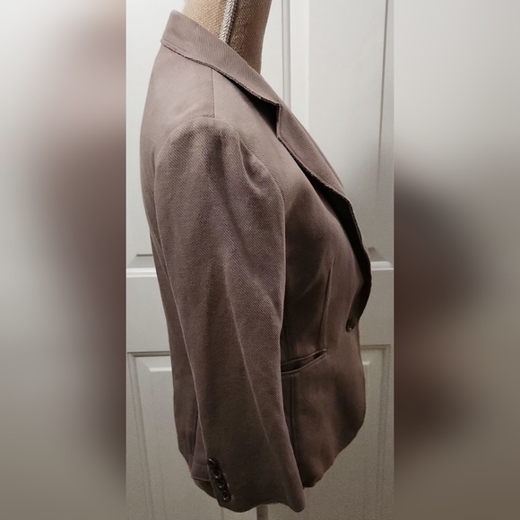 Double Standard Clothing Tan Blazer Size L - Picture 3 of 9